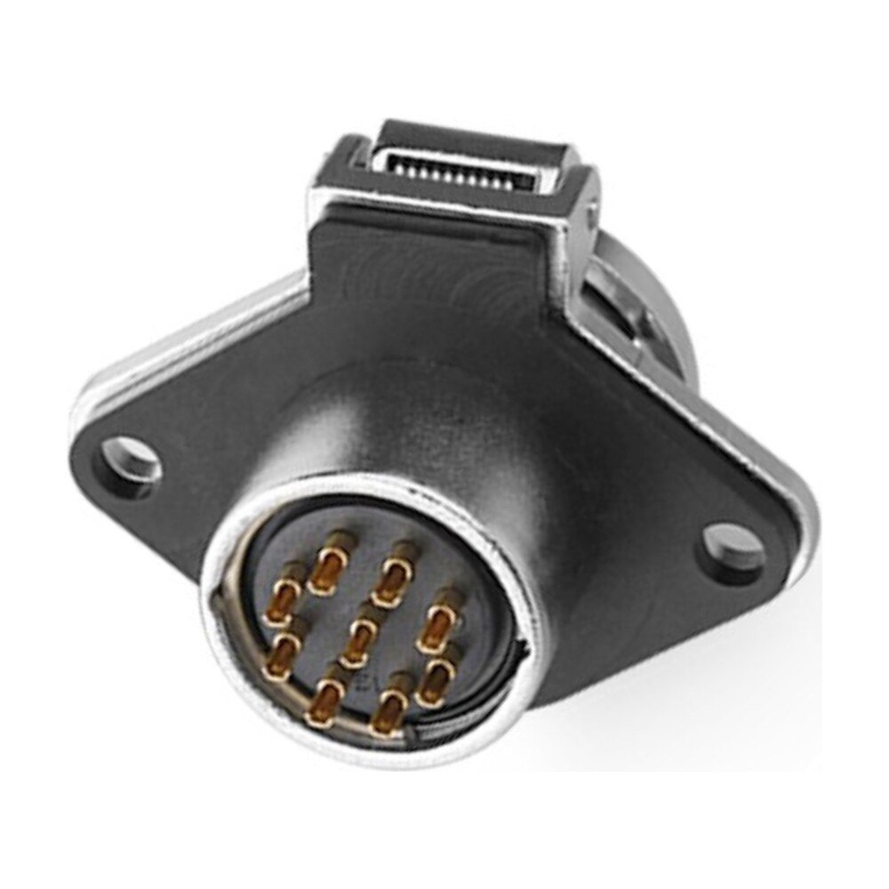 YA-20-J09SX-03-201, 9-Pin Female Panel Mount Waterproof Connector