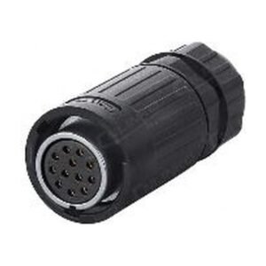 YA-20-J12PE-03-001, 12-Pin Female Cable Mount Waterproof Connector