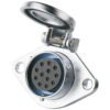 YA-20-J12SX-01-001, 12-Pin Female Panel Mount Waterproof Connector