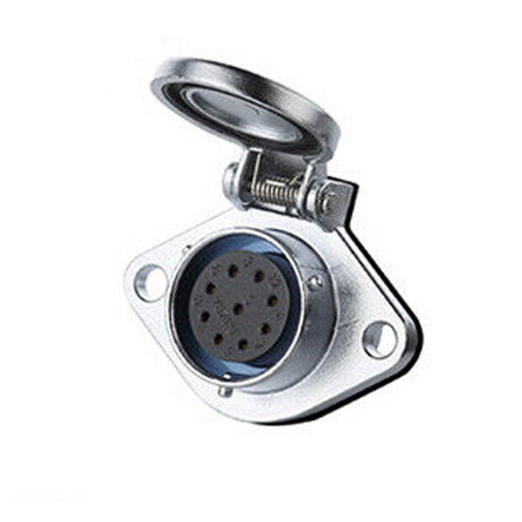YA-20-J09SX-01-001, 9-Pin Female Panel Mount Waterproof Connector
