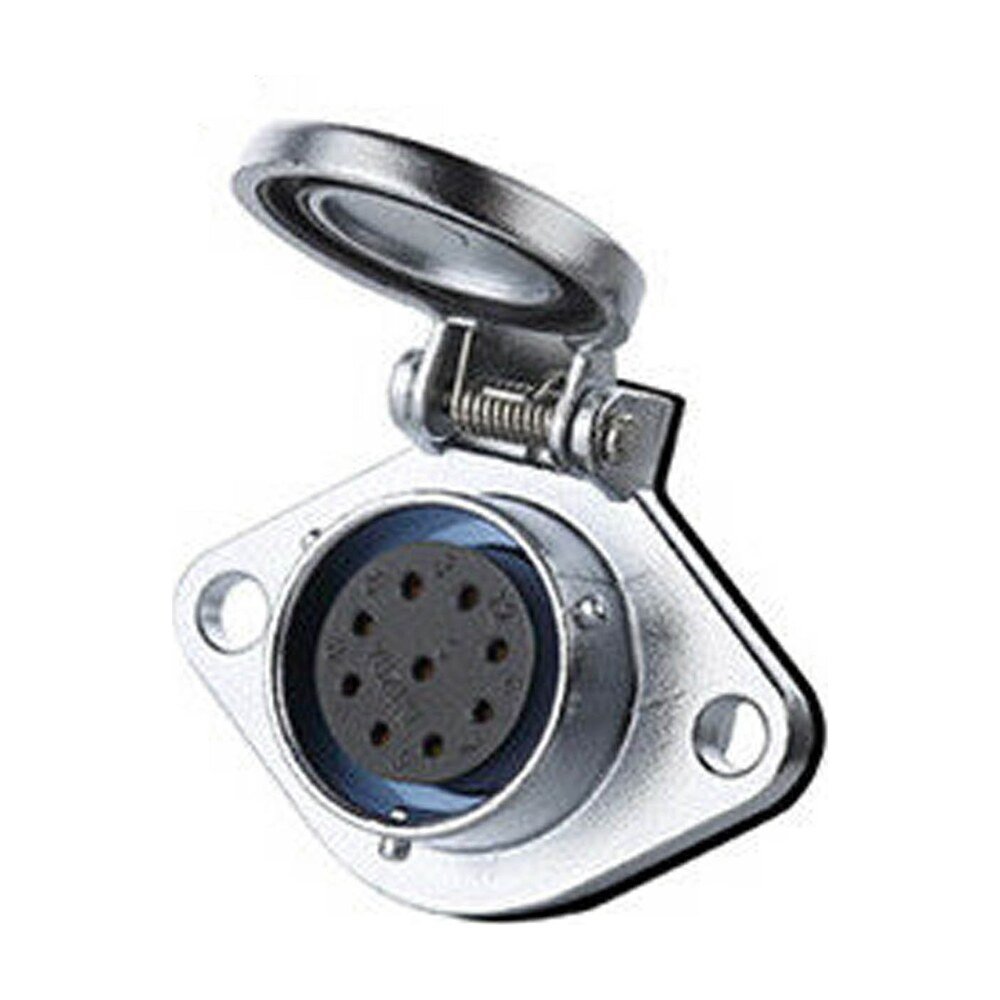 YA-20-J09SX-03-201, 9-Pin Female Panel Mount Waterproof Connector