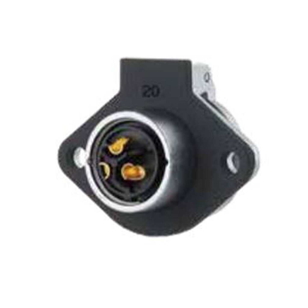 YA-20-J03SX-01-001, 3-Pin Female Panel Mount Waterproof Connector