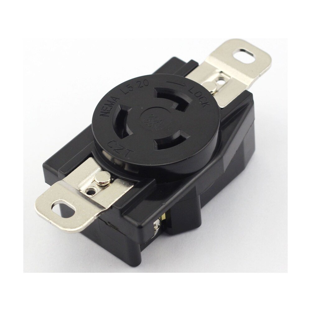 MR-EQT090900, NEMA L5-20 20A 125V AC Locking Receptacle (Panel Mount)