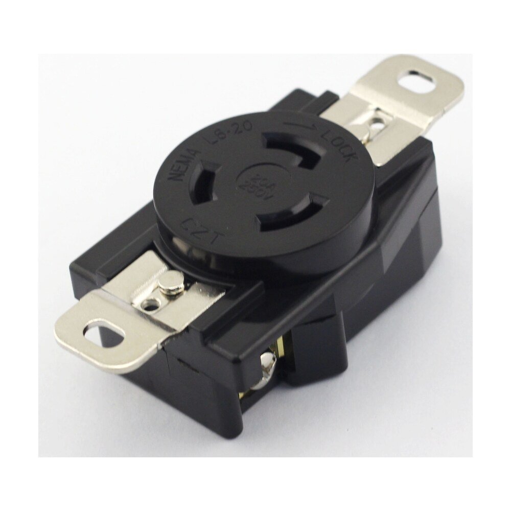 MR-EQT090901, NEMA L6-20 20A 250V AC Locking Receptacle (Panel Mount)