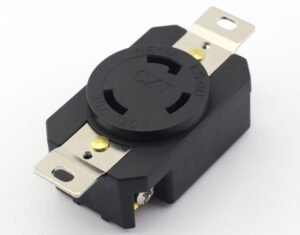 MR-EQT090803, NEMA L5-30 30A 125V AC Locking Receptacle (Panel Mount)