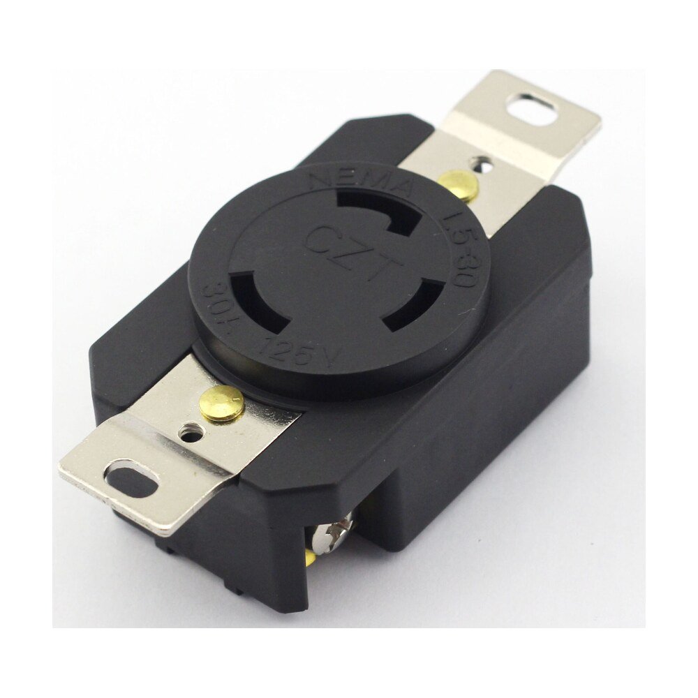 MR-EQT090803, NEMA L5-30 30A 125V AC Locking Receptacle (Panel Mount)