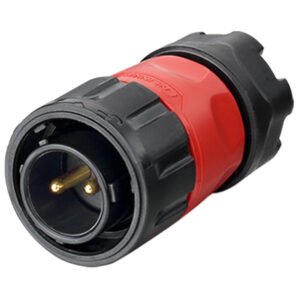 YM-20-C02PE-01-001, 2-Pin Male Cable Mount Waterproof Connector