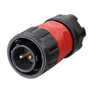YM-20-C02PE-01-001, 2-Pin Male Cable Mount Waterproof Connector