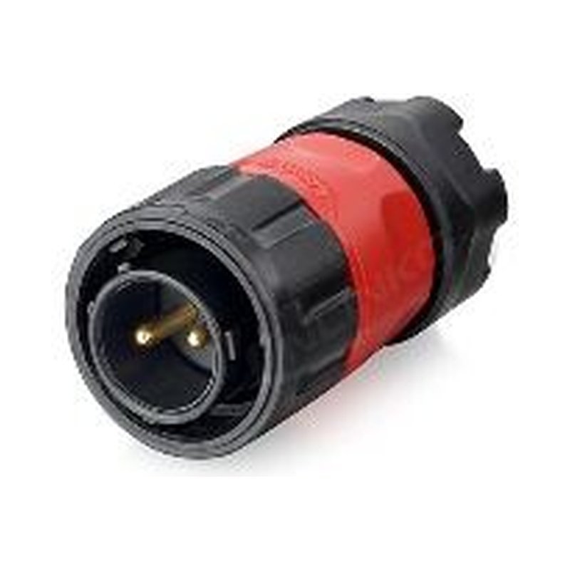 YM-20-C02PE-01-001, 2-Pin Male Cable Mount Waterproof Connector