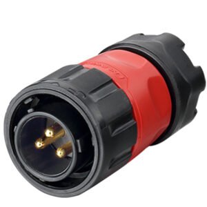 YM-20-C03PE-01-001, 3-Pin Male Cable Mount Waterproof Connector