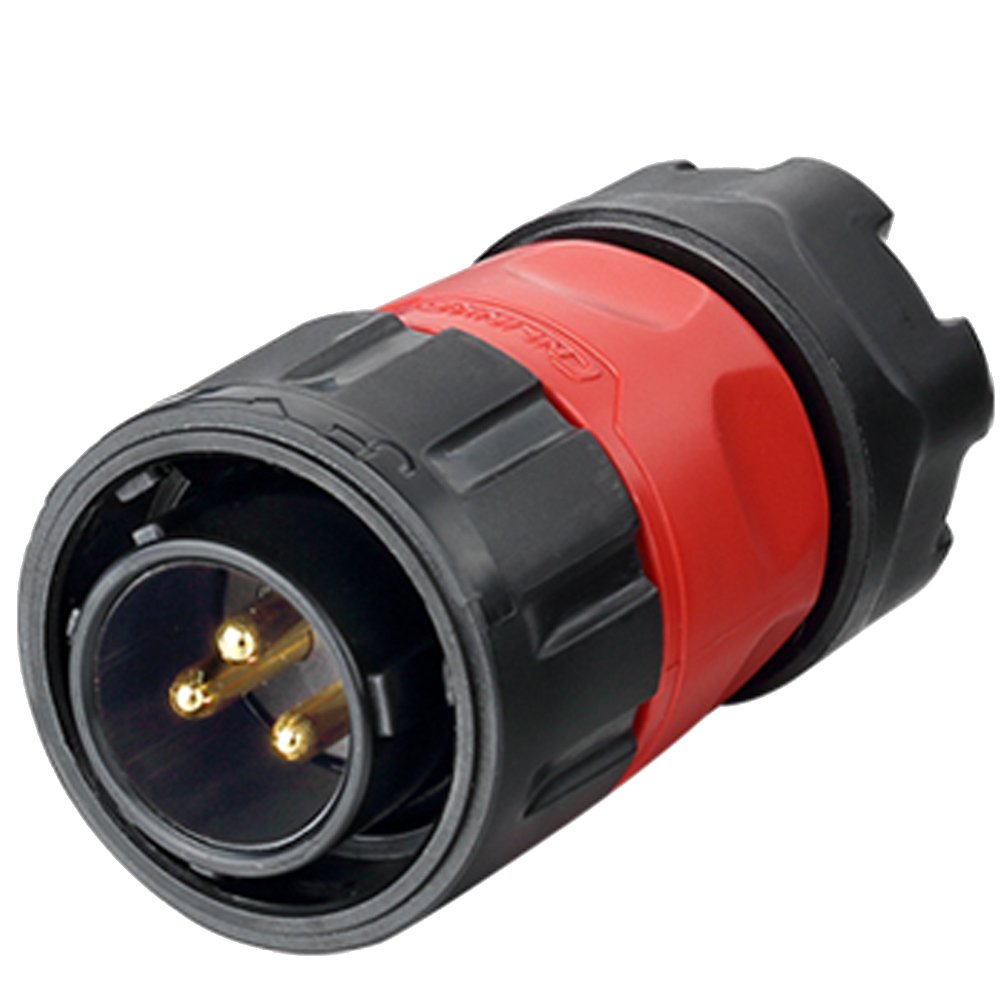 YM-20-C03PE-01-001, 3-Pin Male Cable Mount Waterproof Connector