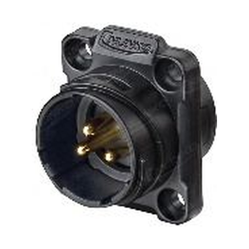 YM-20-C03SX-01-001, 3-Pin Male Panel Mount Waterproof Connector
