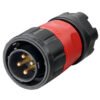 YM-20-C04PE-01-001, 4-Pin Male Cable Mount Waterproof Connector