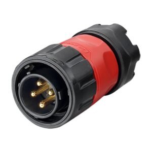 YM-20-C04PE-01-001, 4-Pin Male Cable Mount Waterproof Connector