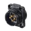 YM-20-C04SX-01-001, 4-Pin Male Panel Mount Waterproof Connector