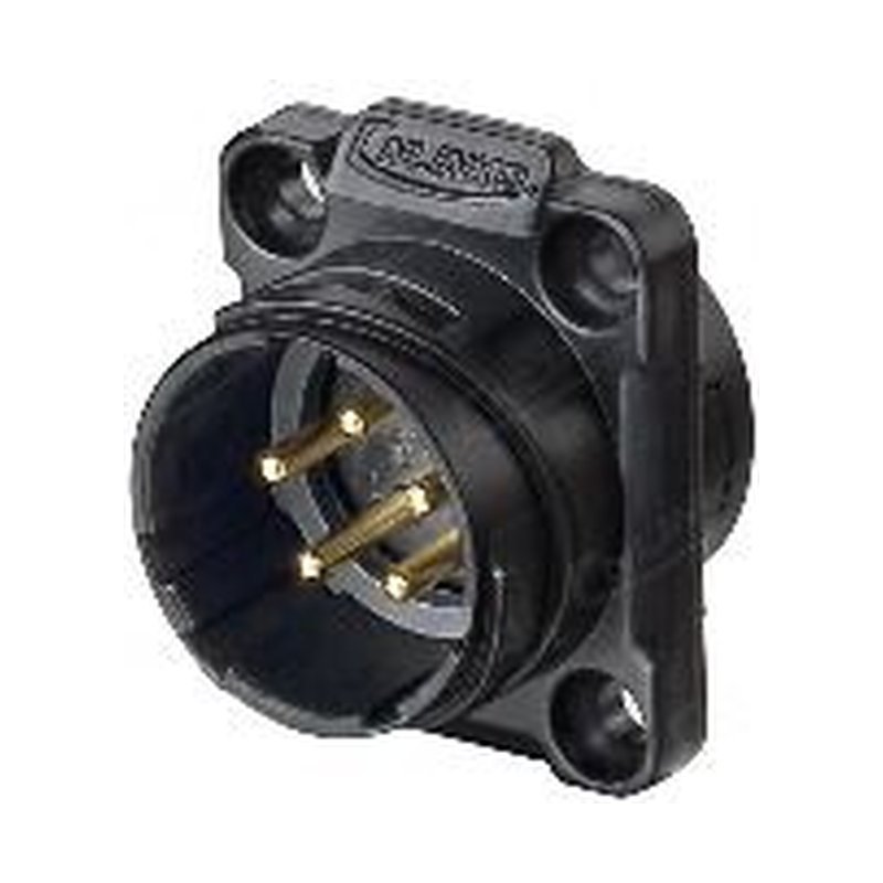 YM-20-C05SX-01-001, 5-Pin Male Panel Mount Waterproof Connector