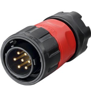 YM-20-C07PE-01-001, 7-Pin Male Cable Mount Waterproof Connector