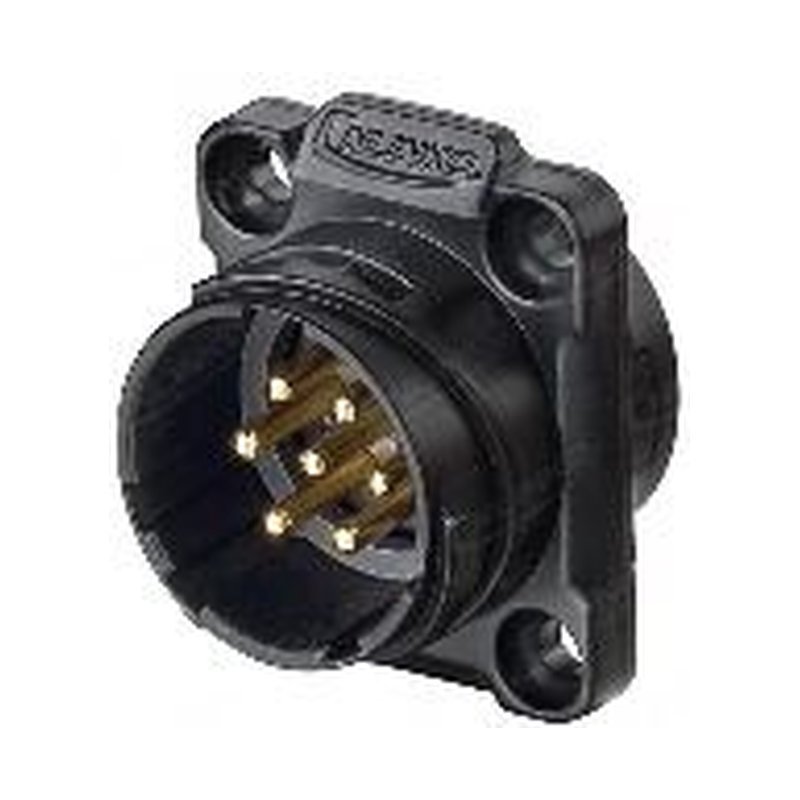 YM-20-C07SX-01-001, 7-Pin Male Panel Mount Waterproof Connector