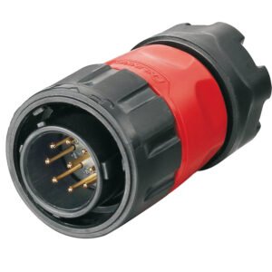 YM-20-C09PE-01-001, 9-Pin Male Cable Mount Waterproof Connector