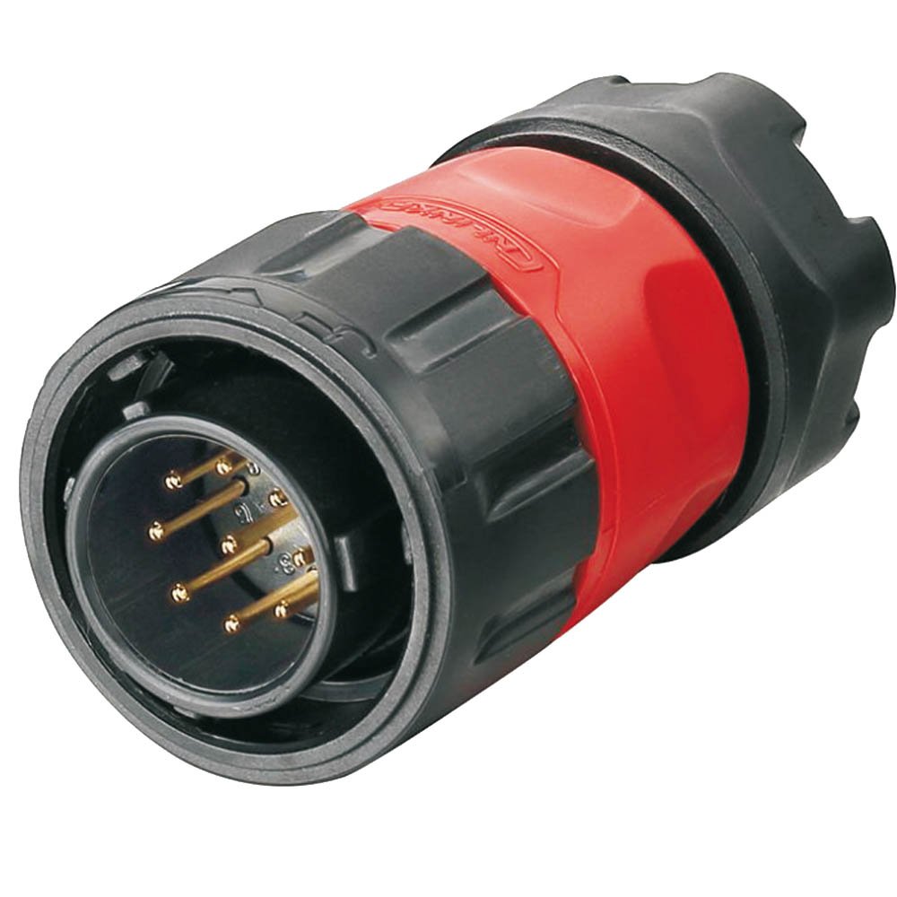 YM-20-C09PE-01-001, 9-Pin Male Cable Mount Waterproof Connector