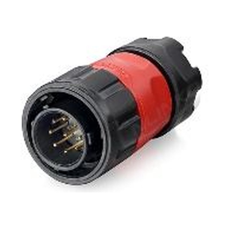 YM-20-C09PE-01-001, 9-Pin Male Cable Mount Waterproof Connector
