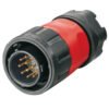 YM-20-C12PE-01-001, 12-Pin Male Cable Mount Waterproof Connector