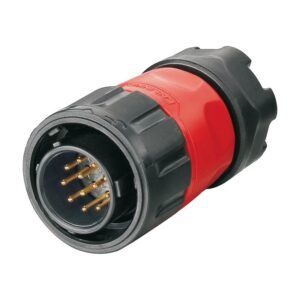 YM-20-C12PE-01-001, 12-Pin Male Cable Mount Waterproof Connector
