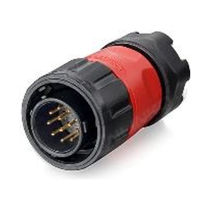 YM-20-C12PE-01-001, 12-Pin Male Cable Mount Waterproof Connector