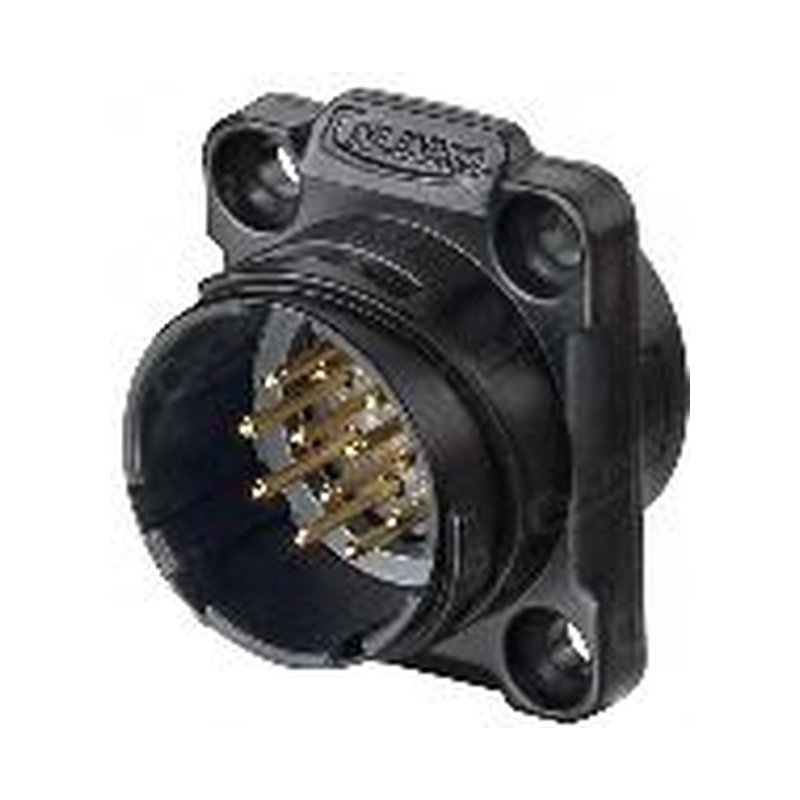 YM-20-C12SX-01-001, 12-Pin Male Panel Mount Waterproof Connector