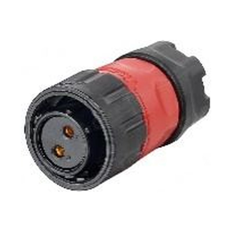 YM-20-J02PE-01-001, 2-Pin Female Cable Mount Waterproof Connector