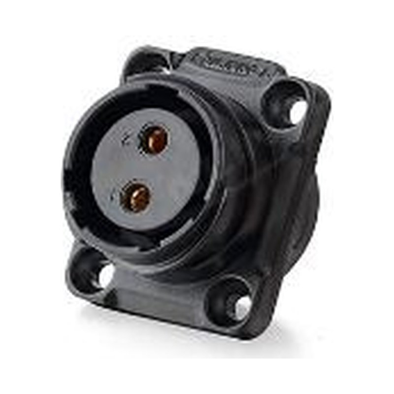 YM-20-J02SX-01-001, 2-Pin Female Panel Mount Waterproof Connector