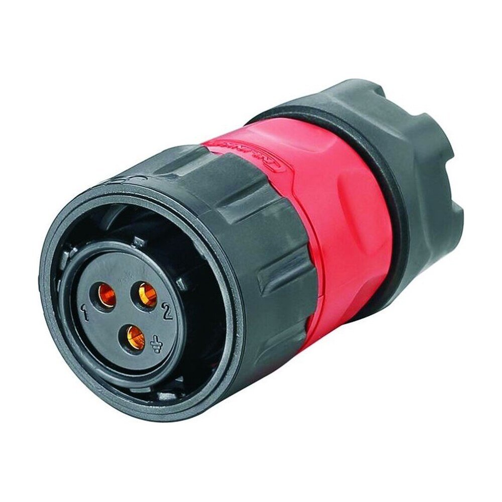 YM-20-J03PE-02-001, 3-Pin Female Cable Mount Waterproof Connector