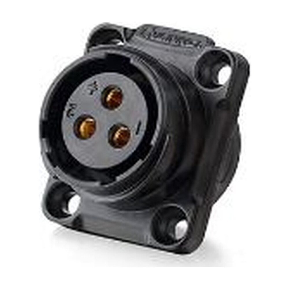 YM-20-J03SX-02-401, 3-Pin Female Panel Mount Waterproof Connector