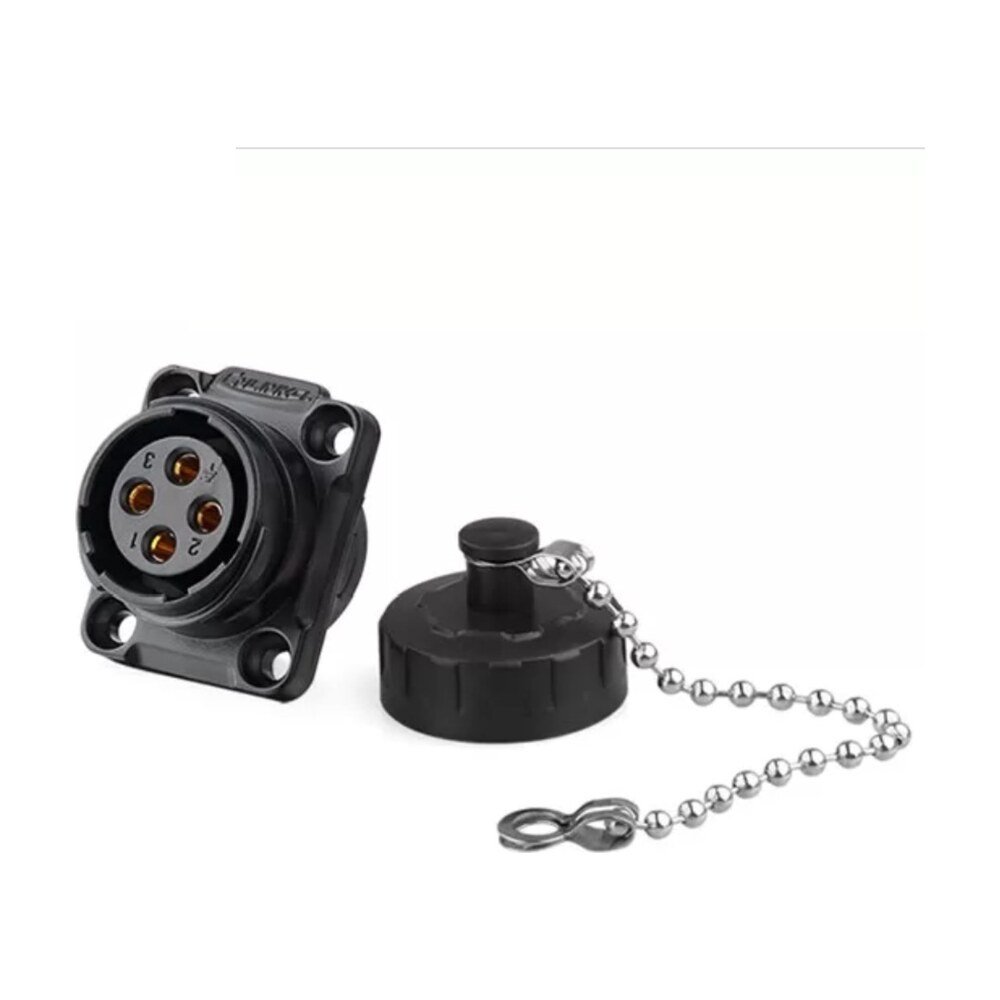 YM-20-J04SX-02-401, 4-Pin Female Panel Mount Waterproof Connector
