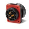 YM-20-J04SX-01-001, 4-Pin Female Panel Mount Waterproof Connector