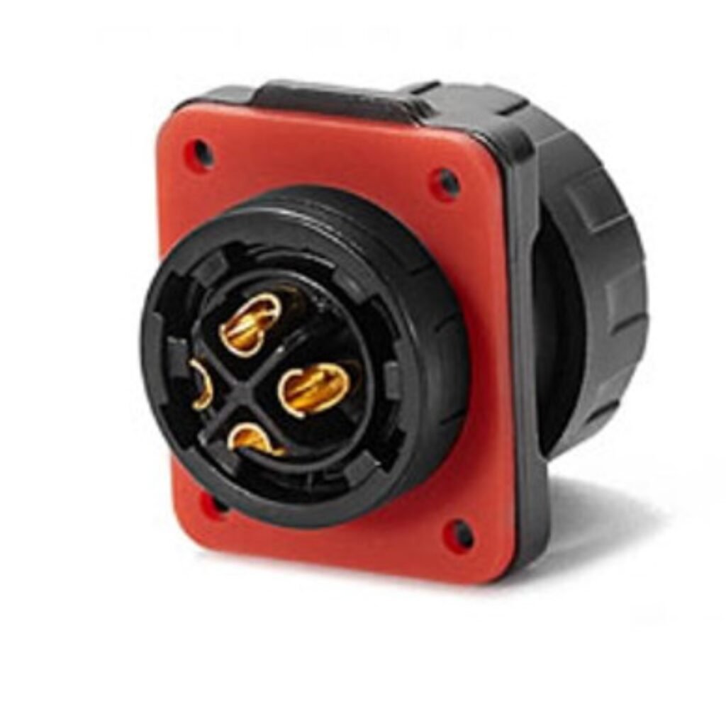 YM-20-J04SX-01-001, 4-Pin Female Panel Mount Waterproof Connector