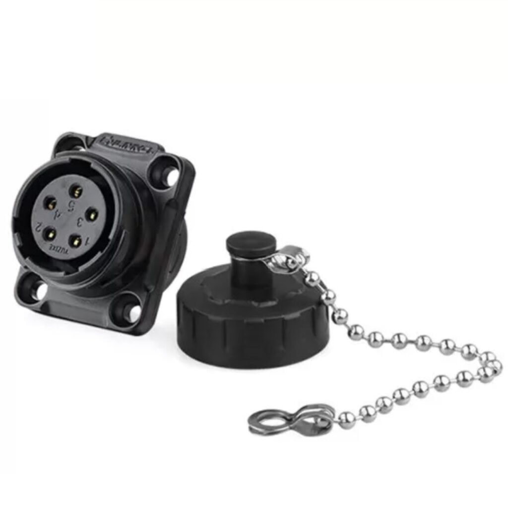 YM-20-J05SX-01-001, 5-Pin Female Panel Mount Waterproof Connector