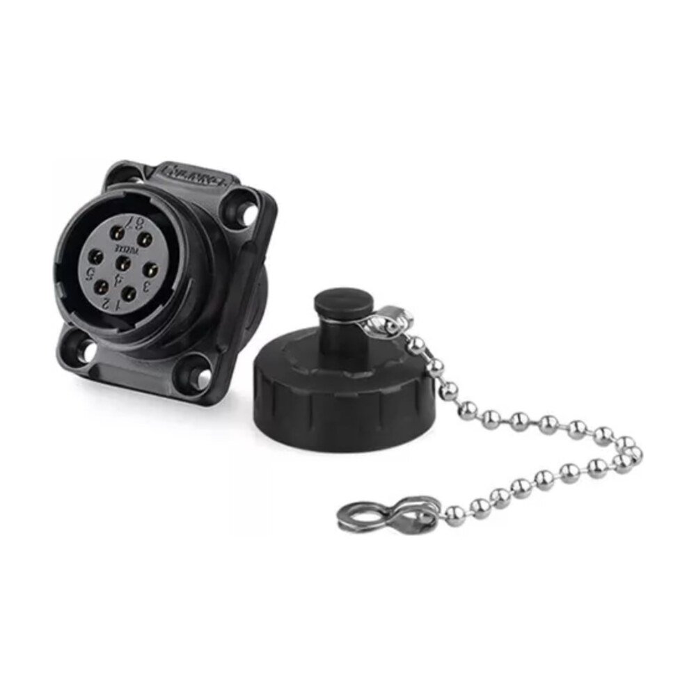 YM-20-J07SX-02-401, 7-Pin Female Panel Mount Waterproof Connector