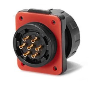 YM-20-J07SX-01-001, 7-Pin Female Panel Mount Waterproof Connector