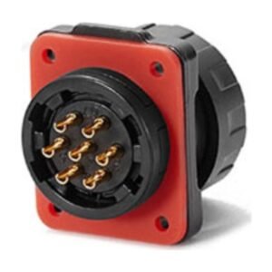 YM-20-J07SX-02-401, 7-Pin Female Panel Mount Waterproof Connector