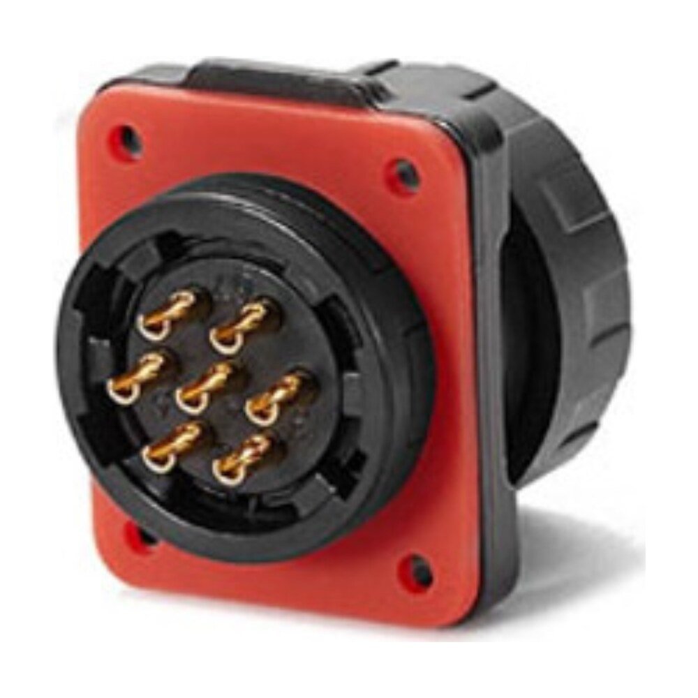 YM-20-J07SX-02-401, 7-Pin Female Panel Mount Waterproof Connector