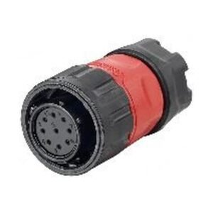YM-20-J09PE-01-001, 9-Pin Female Cable Mount Waterproof Connector