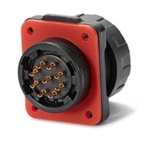 YM-20-J09SX-01-001, 9-Pin Female Panel Mount Waterproof Connector