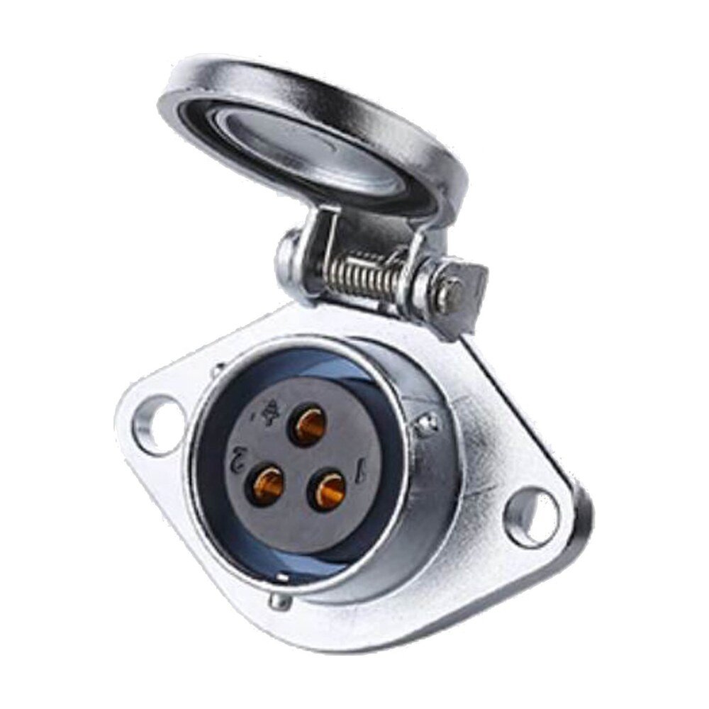 YA-20-J03SX-03-201, 3-Pin Female Panel Mount Waterproof Connector