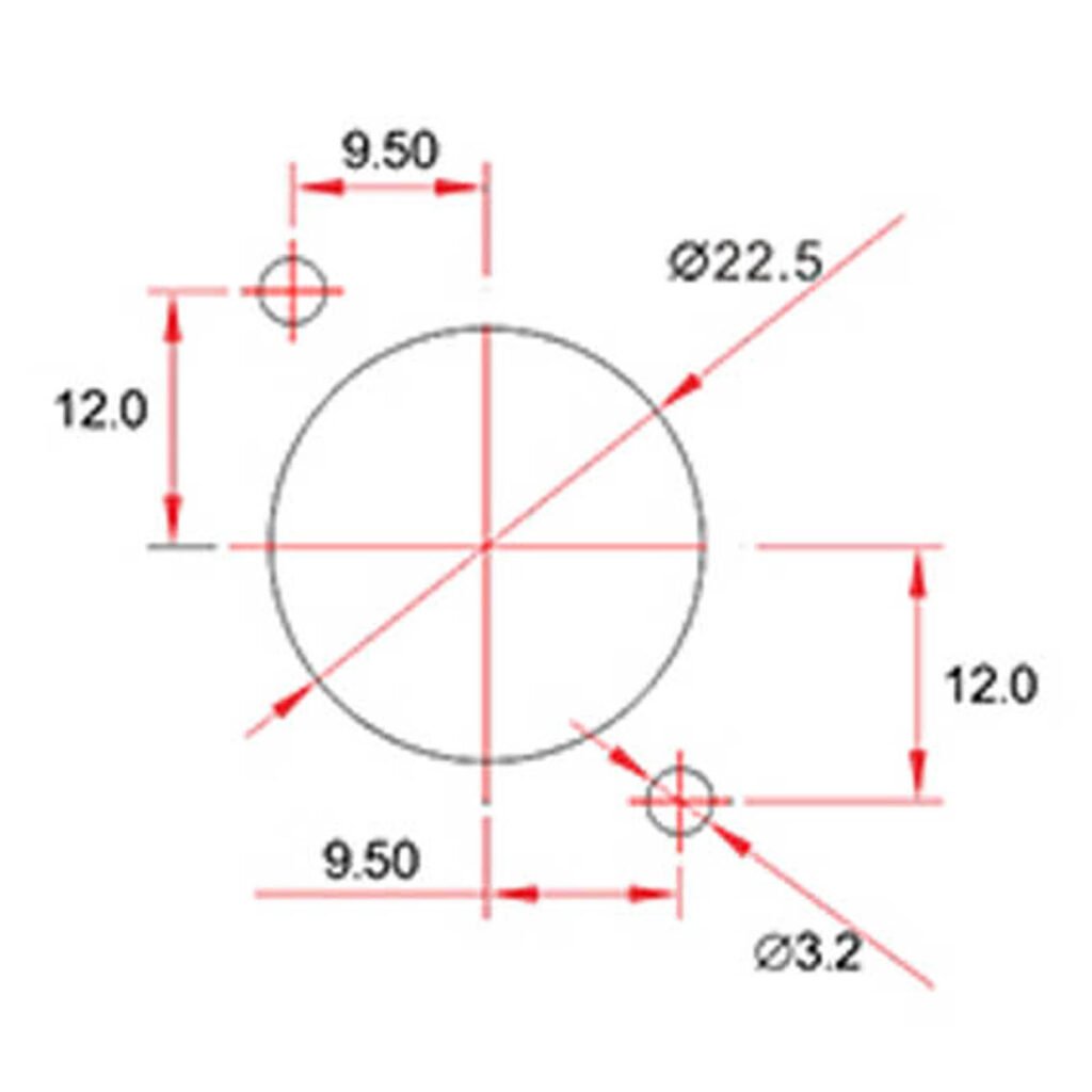 YM-20-J04SX-01-001, 4-Pin Female Panel Mount Waterproof Connector