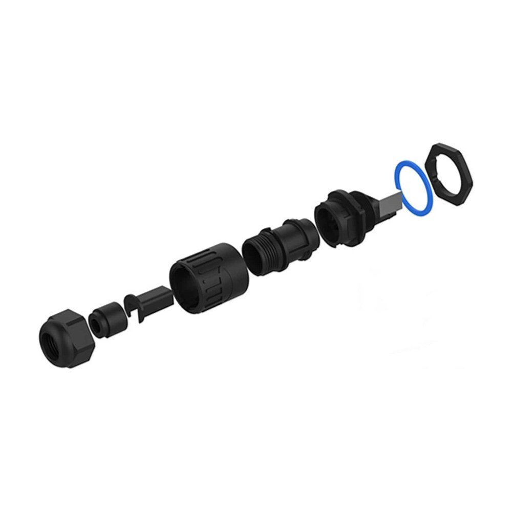 YT-RJ45-CPE-01-001 - RJ45 Male Plug, Bayonet Coupling