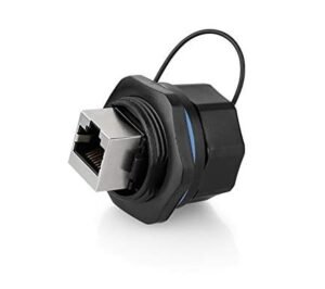 New Circular Panel Mount RJ45 Connector with Dual Ethernet Ports