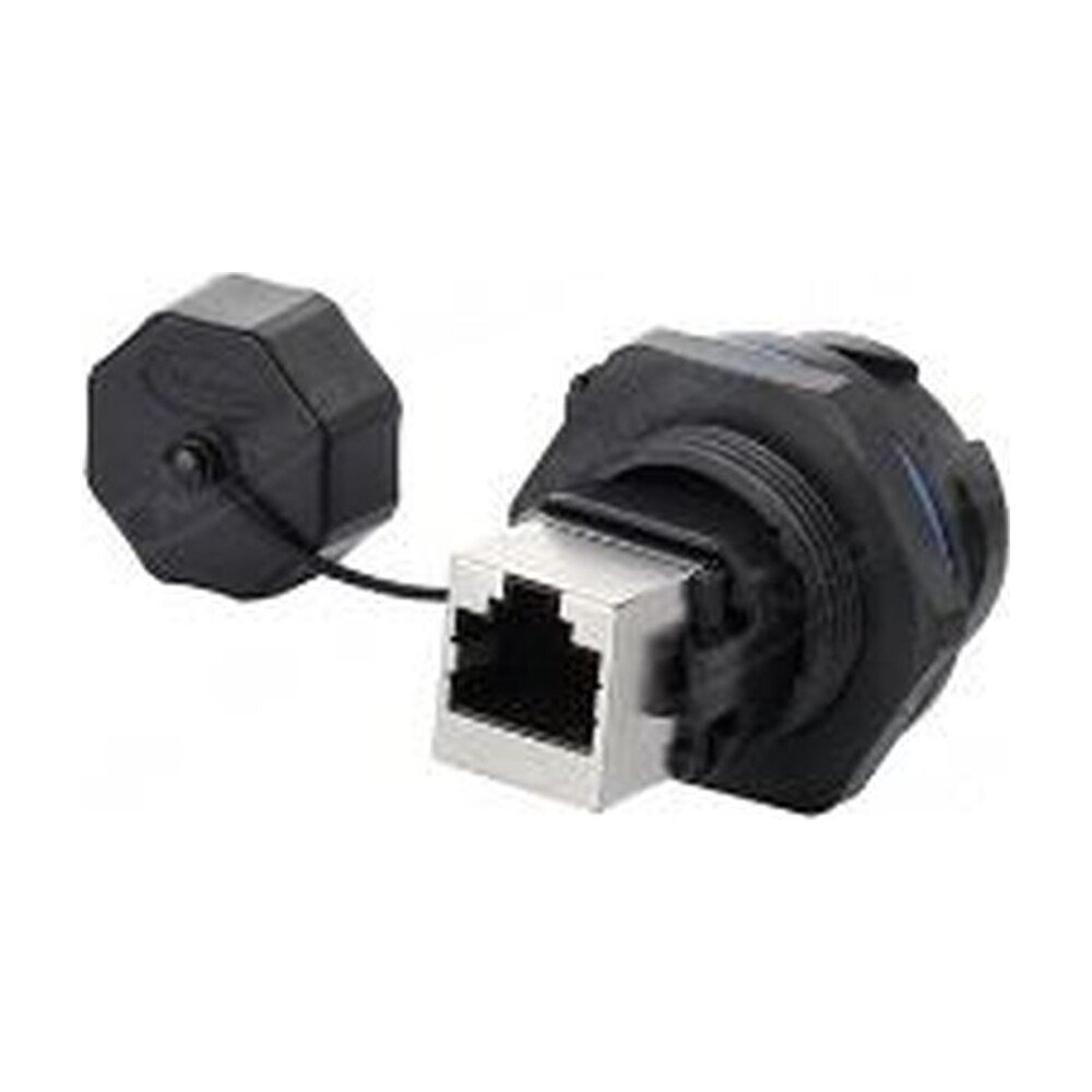 New Circular Panel Mount RJ45 Connector with Dual Ethernet Ports