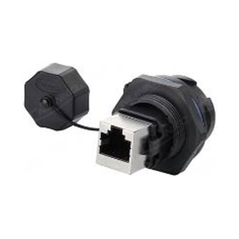 New Circular Panel Mount RJ45 Connector with Dual Ethernet Ports