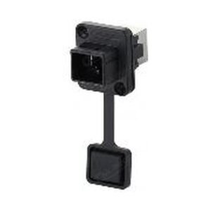 New RJ45 Dual Ethernet Ports, Square, Plastic,  YT-RJ45-JSX-05-002